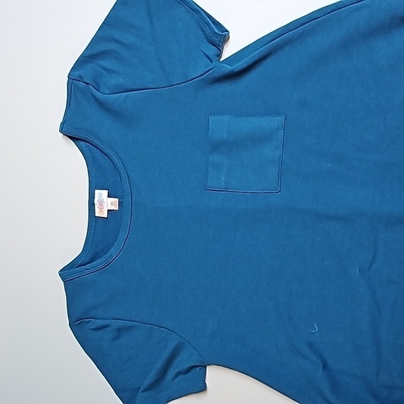 Lularoe T Shirt Dress Sz XSM Dark Teal - Picture 5 of 8